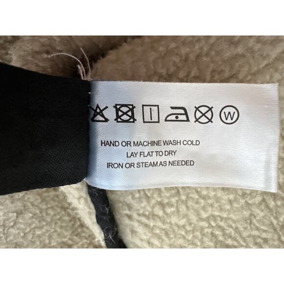 Modern Citizen Madison Coat Contrast Trim Full-Zip Teddy Jacket Cream XS - Picture 9 of 11